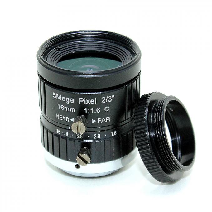 5MP 16mm C zet lens met 2/3“ beeldgrootte voor op de Camera van de Beeldverwerking HD