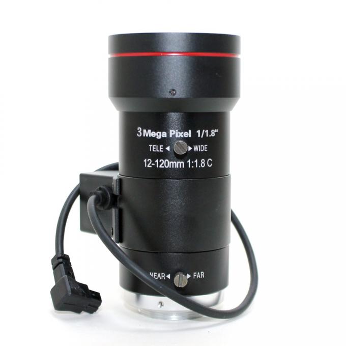 Telephoto 12120mm industriële lens 1/1.8 van de beeldverwerking de c-Haven van de het gezoem lage vervorming van de duimhd Autoiris FA kabeltelevisie-lens