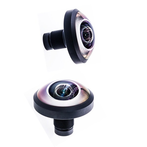 256 Degree 1.1mm 16MP Panoramic M12 Cctv Fisheye Lens for IMX377 camera sensor